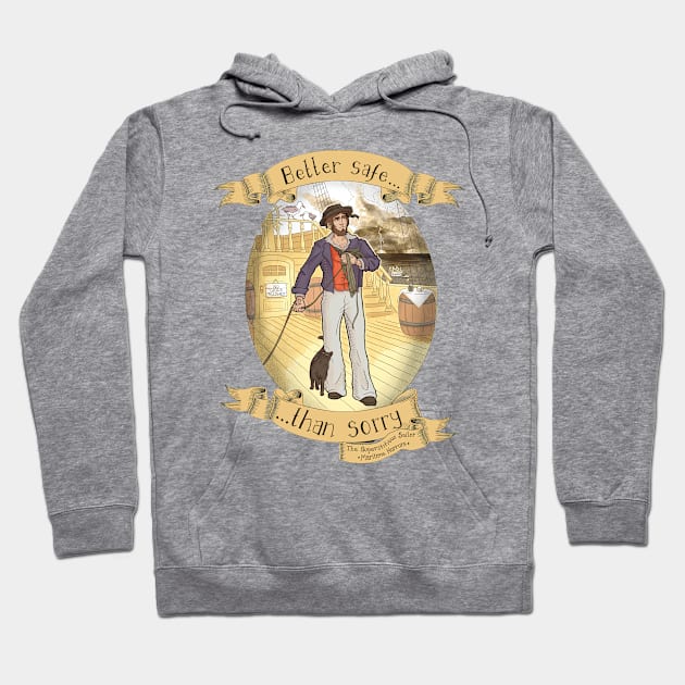 The Superstitious Sailor - Color Hoodie by dragonrise_studio